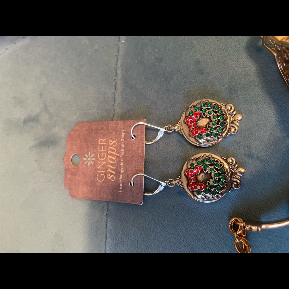 Pair of Christmas Ginger Snap Earrings
